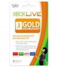 3 Months Xbox Live Gold Membership Card