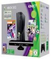 250GB Xbox360 Slim Console w KINECT and wireless steering wheel