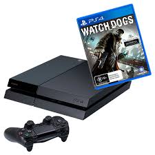 PS4 Black 500GB with Watch Dogs
