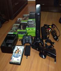 250GB Xbox 360 slim Kinect console bundle 5 games