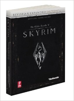 The Elder Scrolls V: Skyrim guidebook with map still attached