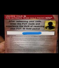 FIFA 15 FUT 15 gold packs. (Code unredeem)