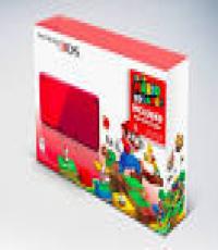 Red 3DS XL with preload super mario