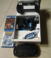ps vita Wifi with 16GB, vita handgrip (with 2 games)