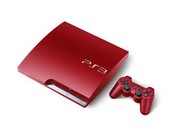 Playstation 3 Slim 300 GB Red with 6 games