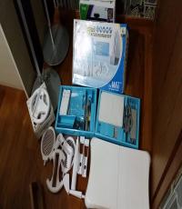 Wii Console and Wii Fit With Many Accessories
