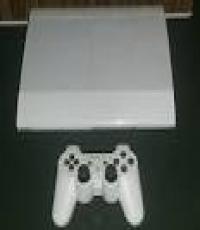 PS3 Slim White 500gb with 10 games