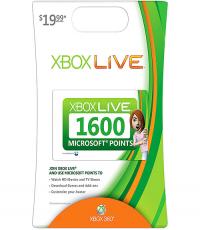 Xbox Live 1600 points card