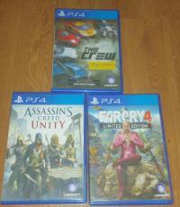 Far Cry 4 , the crew & assassin creed unity