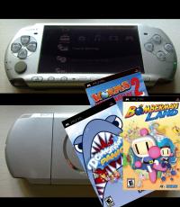 PSP-3000 (Mystic Silver With 3 PSP Games)