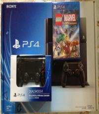 Sony PlayStation4 PS4 Jet Black 500GB  2 DUALSHOCK4 Wireless