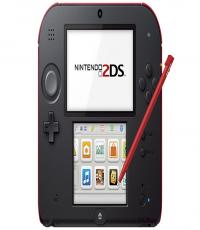 Red 2DS Console (w/ free crystal case)