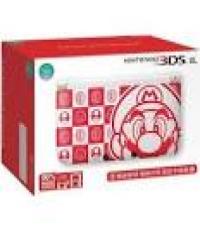 3DS XL white mario edition