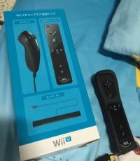 Wii Remote Plus with original sleeve  (Black)