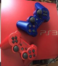 PS3 slim Crimson red 360 GB with 11 games