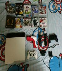 Play Station 3 Slim White 160GB W/2 Controllers (TP Link Router)