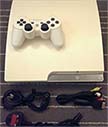 PS3 Slim White console ( Downgraded / Jailbroken  160gb Hdd)