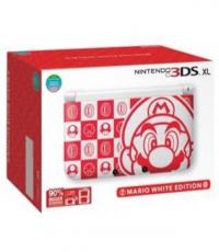 3DS XL White Mario Edition