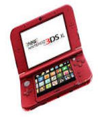 3DS XL red with 3 games and 1 3DS LL