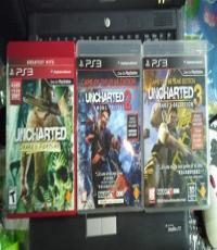 Uncharted 1, 2 GOTY and 3 GOTY