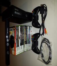 20GB Xbox 360 with kinect plus 2 controllers and 15 games