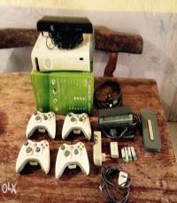120GB White Xbox 360 (Can be modified - 4 controllers)