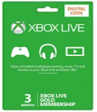 3 Months Xbox Live Gold Code (Digital Only)