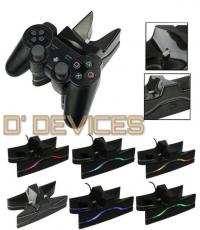 UFO LED Changing PS4 Controller Dual Charger Docking Station
