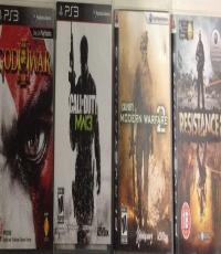 PS3 console, God of war 3, MW3, MW2, Resistance 2