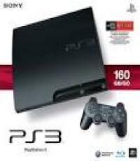 160GB Playstation 3 black with 2 controllers and 7 games