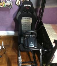 Logitech G27 wheel set with bride seat and APIGA Rig