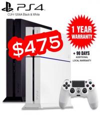 PS4 Console Model 1206A Black or White 500GB
