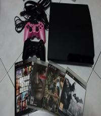 PS3 Slim 160GB 3006A bundled w extra controller/4 free games