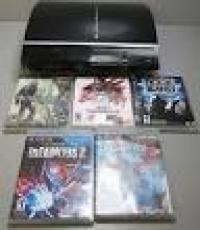 New Sony Ps3 320 GB Playstation Console Lot With 5 Brand New Gam