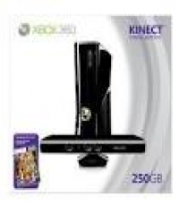 Xbox360 Slim 250GB Console with KINECT and 5 games