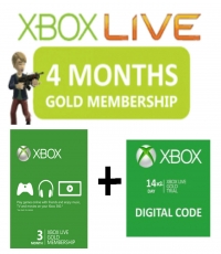 4 Months Xbox Live Gold