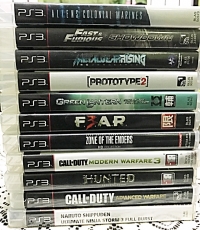 PS3 console,two controller with 21 games