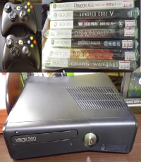 XBox 360 with 2 Wireless Controllers and Games