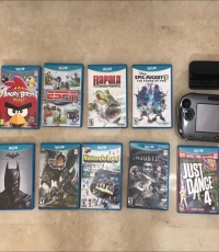 Wii u complete set with 9 original games titles