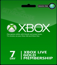 Xbox Live Gold Membership - 7 DAYS (Brand New - Code Unredeem)