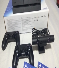 PS4 console 500gb , 2 remote, camera, games, bundle (ps4 console game controller camera bundle)