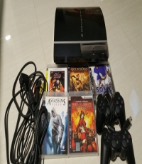 PS3 Console, Two Controllers & 5 Games
