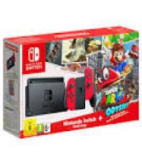BNIB 1 Year Warranty Nintendo Switch Red console (Mario Odyssey Edition)