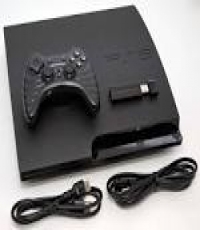 160GB Playstation 3 black Slim with 2 controllers