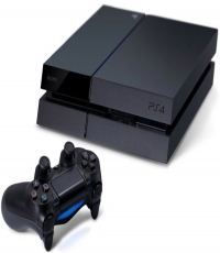 PS4 console with controller and 3 games