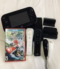 Wii U 32GB Console Set and Mario Kart 8 (Black)