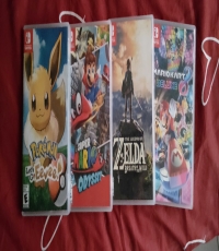Pokemon,zelda,mario oddsey,mariocart 8