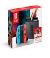 Neon Nintendo switch with 2 games,  Zelda Breathe of the Wild & Let's Go Eevee
