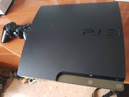 PS3 slim console 120GB and 1 controller