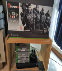 Xbox one X with games and 1TB HDD